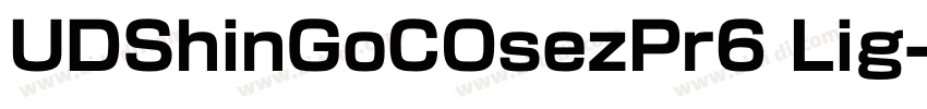 UDShinGoCOsezPr6 Lig字体转换